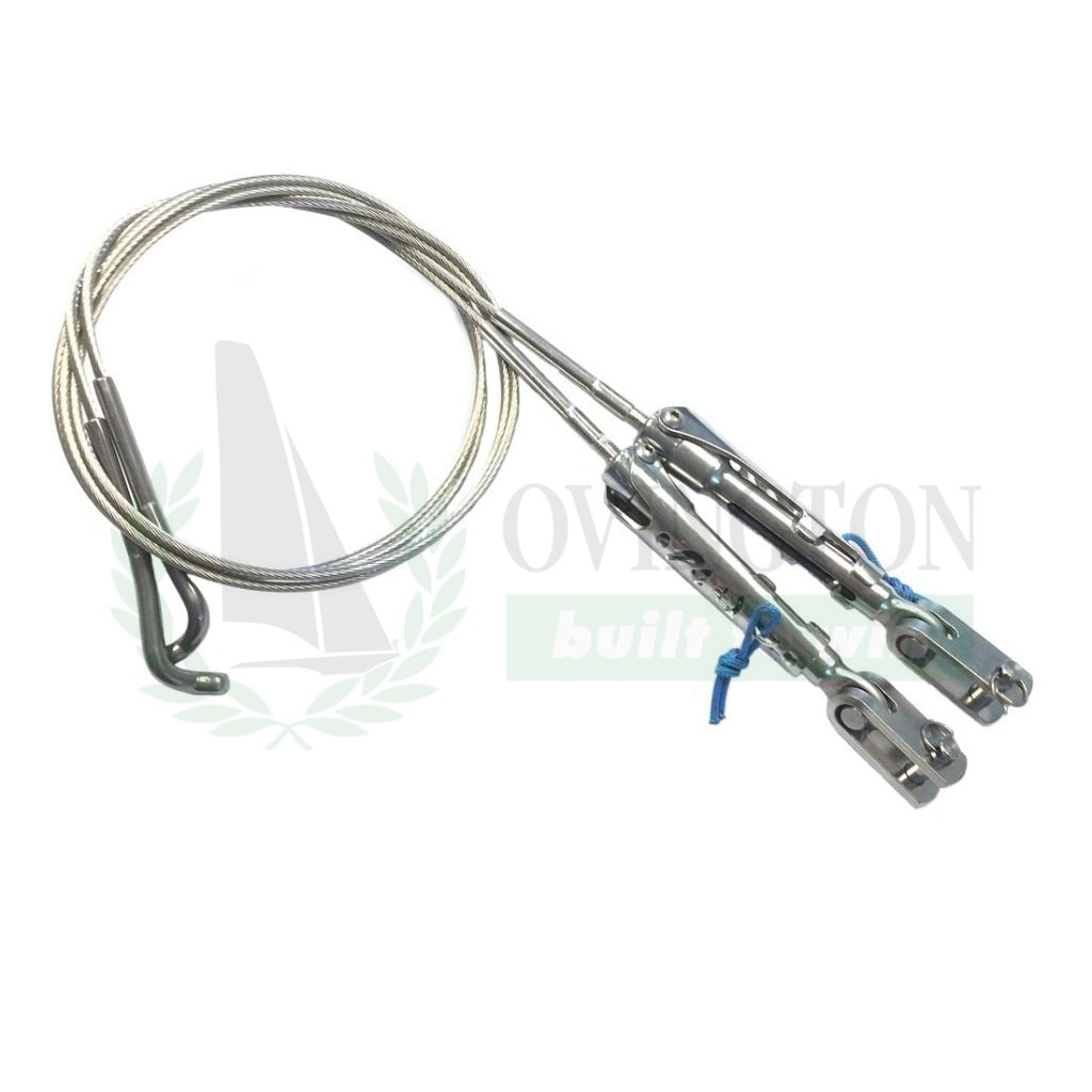 Musto skiff lower wires with bluewave turnbuckles