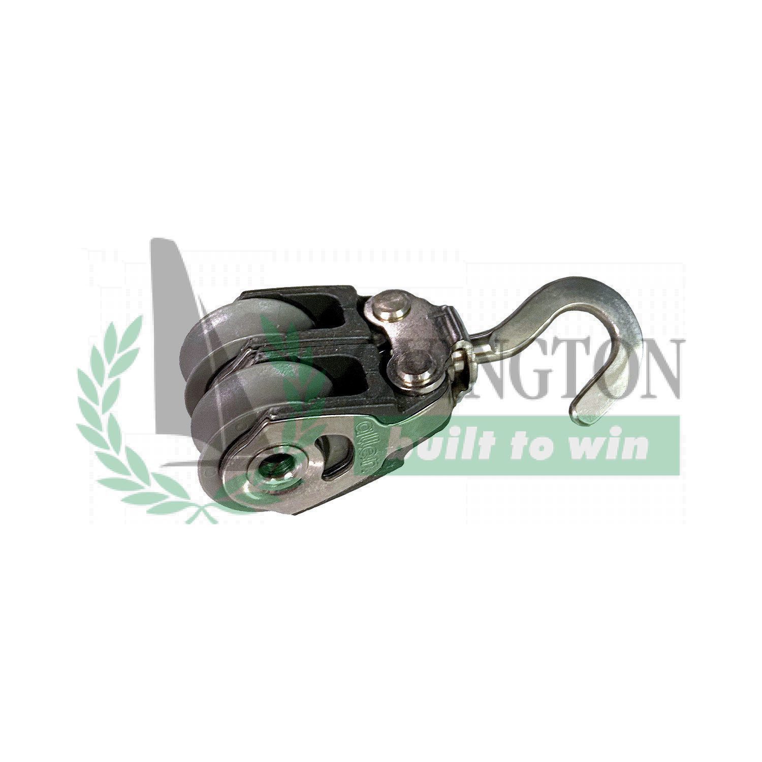 20mm Double swivel hook block Manufactured by Ovington Boats